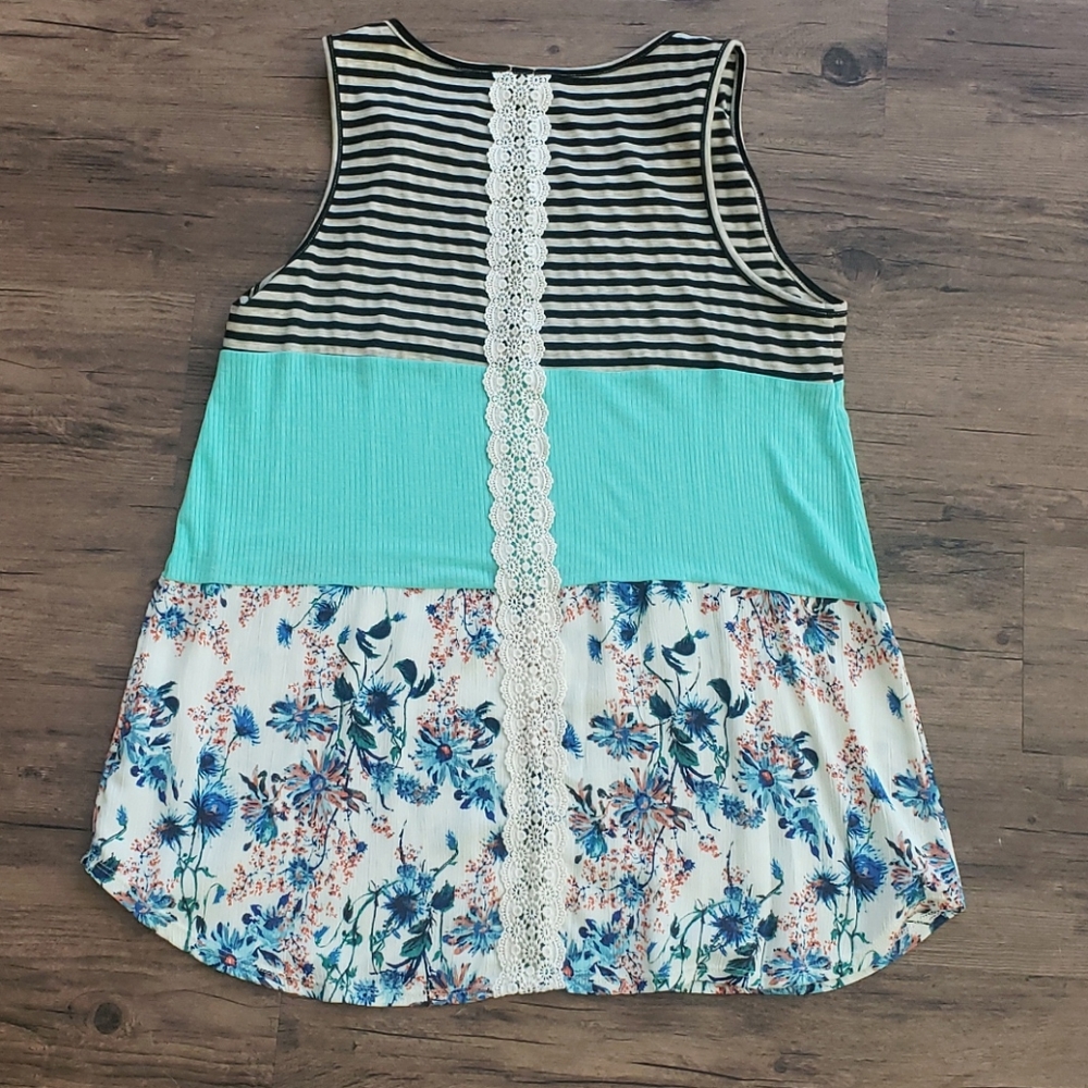 Sun & Moon Mixed Media Tunic Tank - Picture 5 of 7